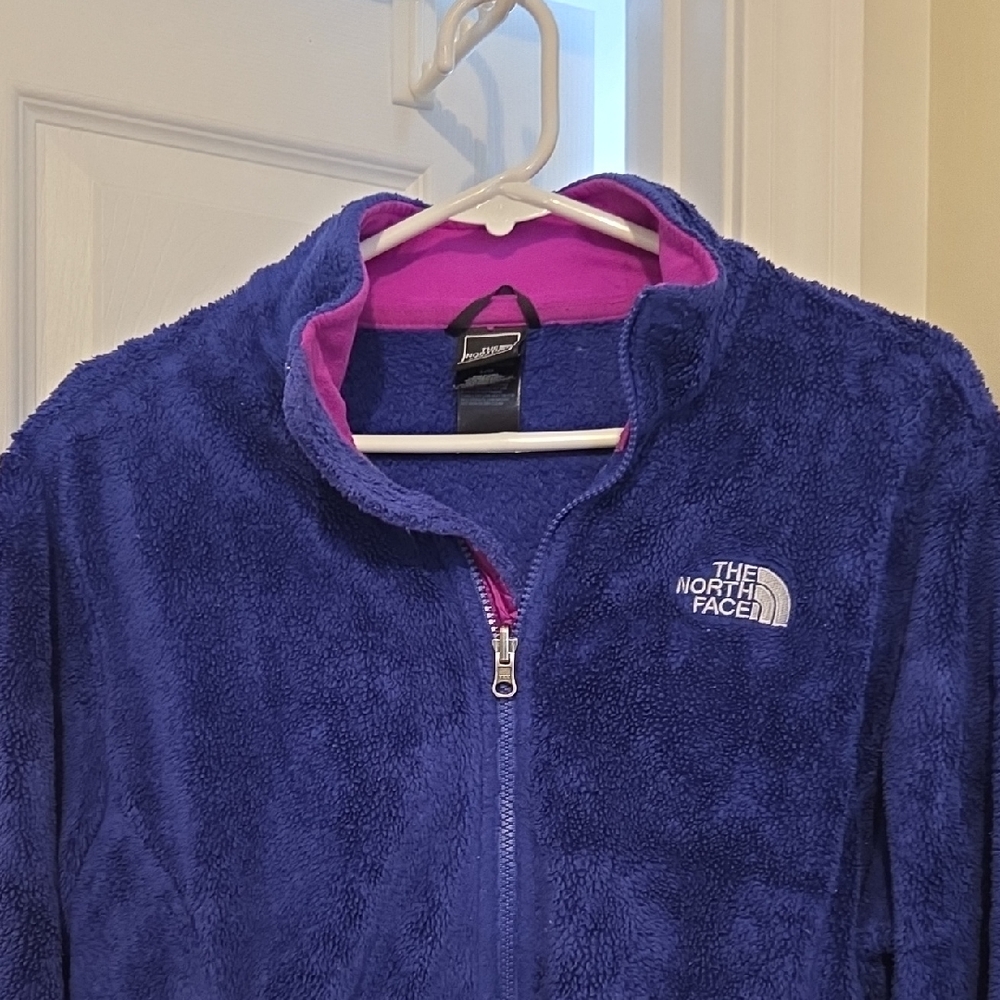 Pre-loved North Face  Fleece Jacket - Purple and Pink